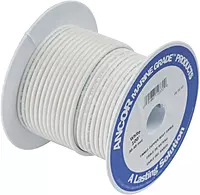 Ancor 112710 Marine Grade Electrical Tinned Copper Battery Cable (6-Gauge, White, 100-Feet)