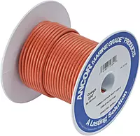 Ancor 106510 Marine Grade Electrical Primary Tinned Copper Boat Wiring (12-Gauge, Orange, 100-Feet)