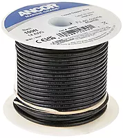 Ancor 106010 Tinned Copper Wire, 12 AWG (3mm2), Black - 100ft