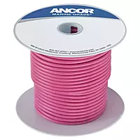 Ancor 104610 Marine Grade Electrical Primary Tinned Copper Boat Wiring (14-Gauge, Pink, 100-Feet)