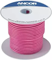 Ancor 104610 Marine Grade Electrical Primary Tinned Copper Boat Wiring (14-Gauge, Pink, 100-Feet)