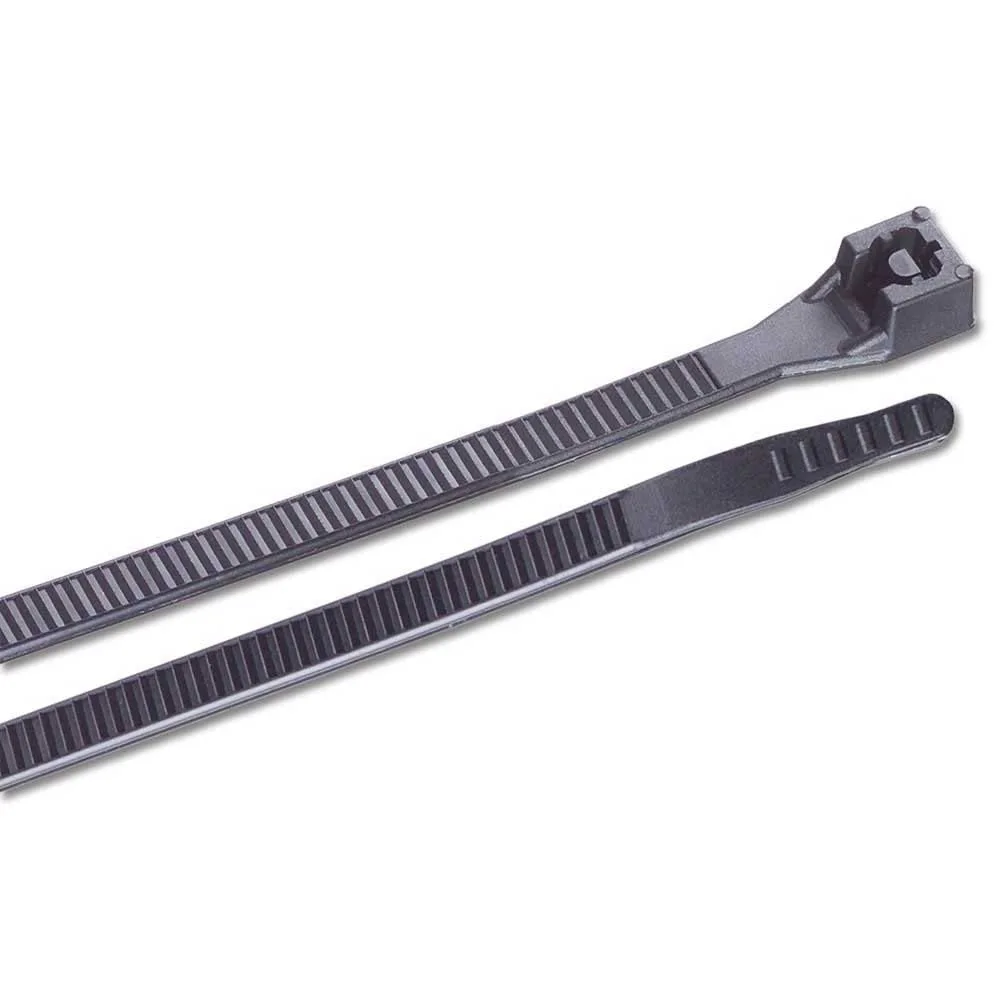 Ancor 8" UV Black Heavy Duty Cable Zip Ties - 100 Pack