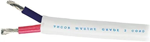 Ancor 121550 Duplex Cable, 14/2 AWG (2 x 2mm2), Flat - 500ft