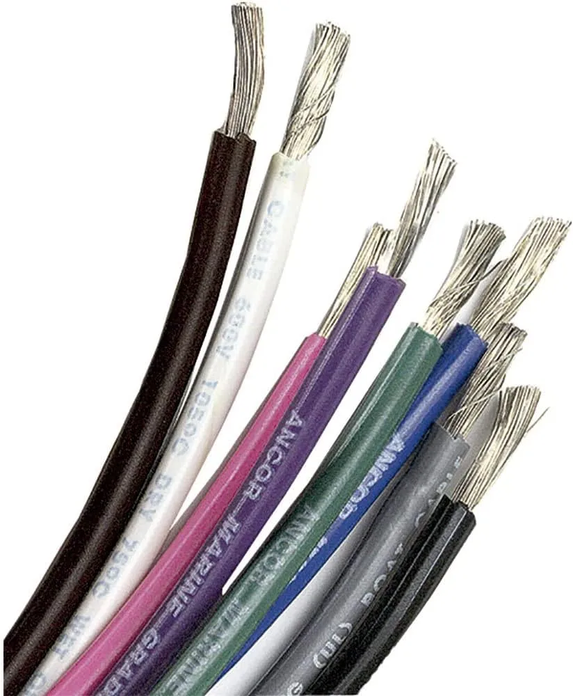 Ancor 102510 Marine Grade Electrical Primary Tinned Copper Boat Wiring (16-Gauge, Orange, 100-Feet)