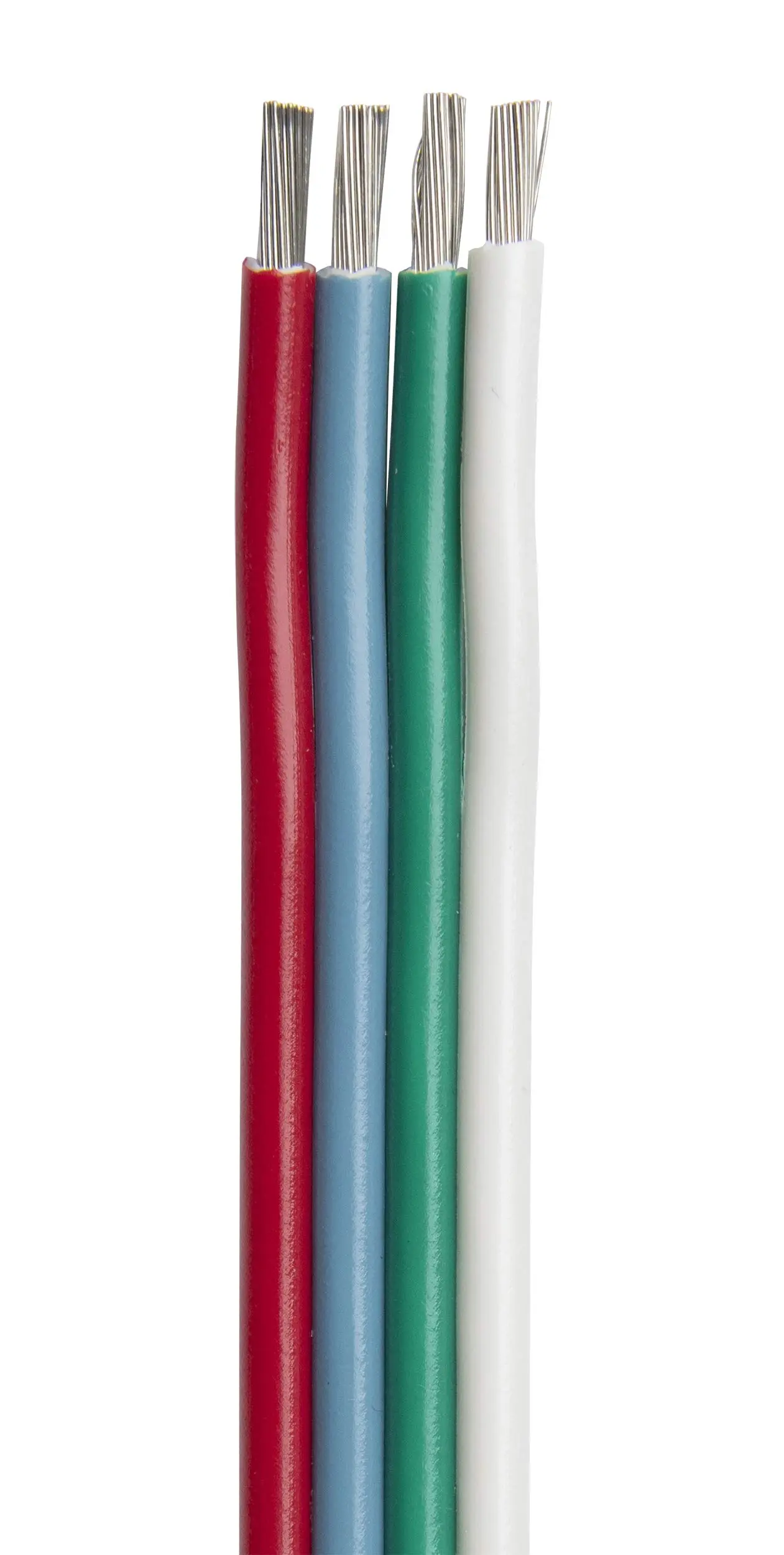 Ancor 160110 Bonded Cable, 16/4 AWG (Flat Ribbon) - 100ft - Red/Light Blue/Green/White