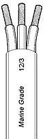 Ancor Triplex Cable Round 100' 16/3 AWG Tinned Wire