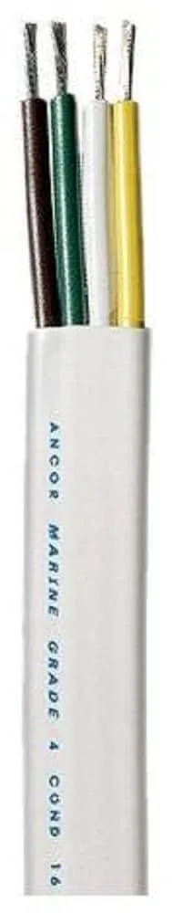 Ancor Marine Grade Flat Trailer and Boat Cable 16/4 AWG Tinned
