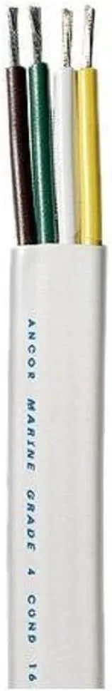 Ancor Marine Grade Flat Trailer and Boat Cable 16/4 AWG Tinned