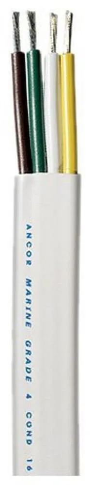 Ancor Marine Grade Flat Trailer and Boat Cable 16/4 AWG Tinned