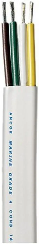 Ancor Marine Grade Flat Trailer and Boat Cable 16/4 AWG Tinned