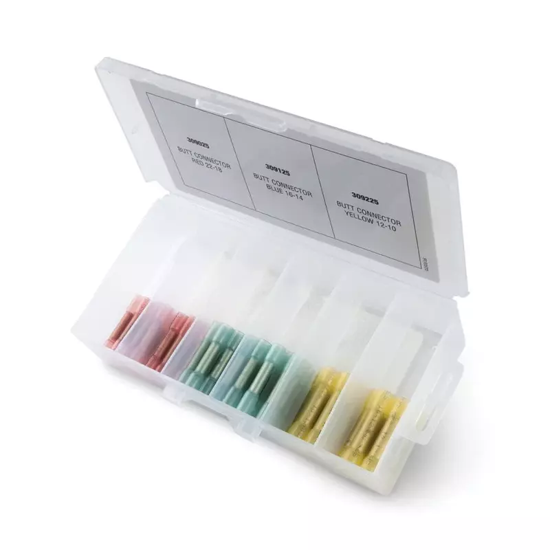 Ancor Adhesive Lined Heat Shrink Butt Connector Multi-Pack - 75-Piece