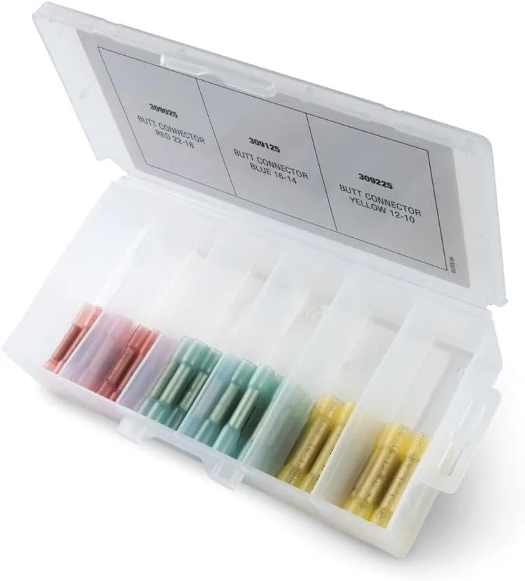 Ancor Adhesive Lined Heat Shrink Butt Connector Multi-Pack - 75-Piece