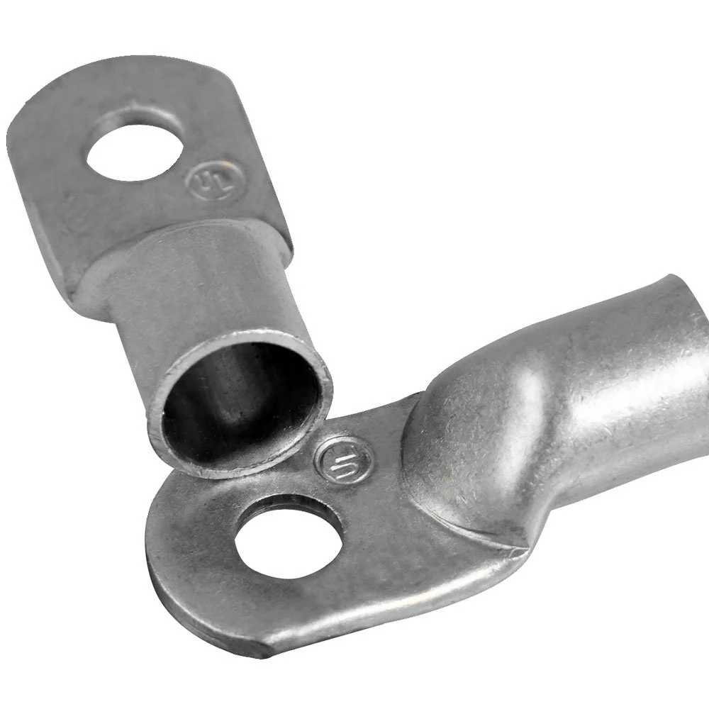 Ancor 244244 Marine Grade Electrical Heavy Duty Tinned Copper Lugs (6-Gauge, Size 1/4 Screw, 100-Pack)