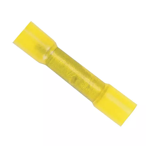 Ancor 309203 Marine Grade Electrical Nylon Insulated Adhesive Lined Heat Shrink Butt Connectors (12 to 10-Gauge, Yellow