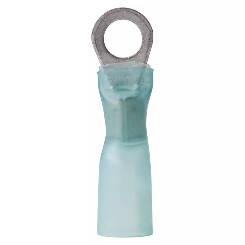 Ancor 311525 Marine Grade Electrical Nylon Insulated Adhesive Lined Heat Shrink Ring Terminals (16 to 14-Gauge