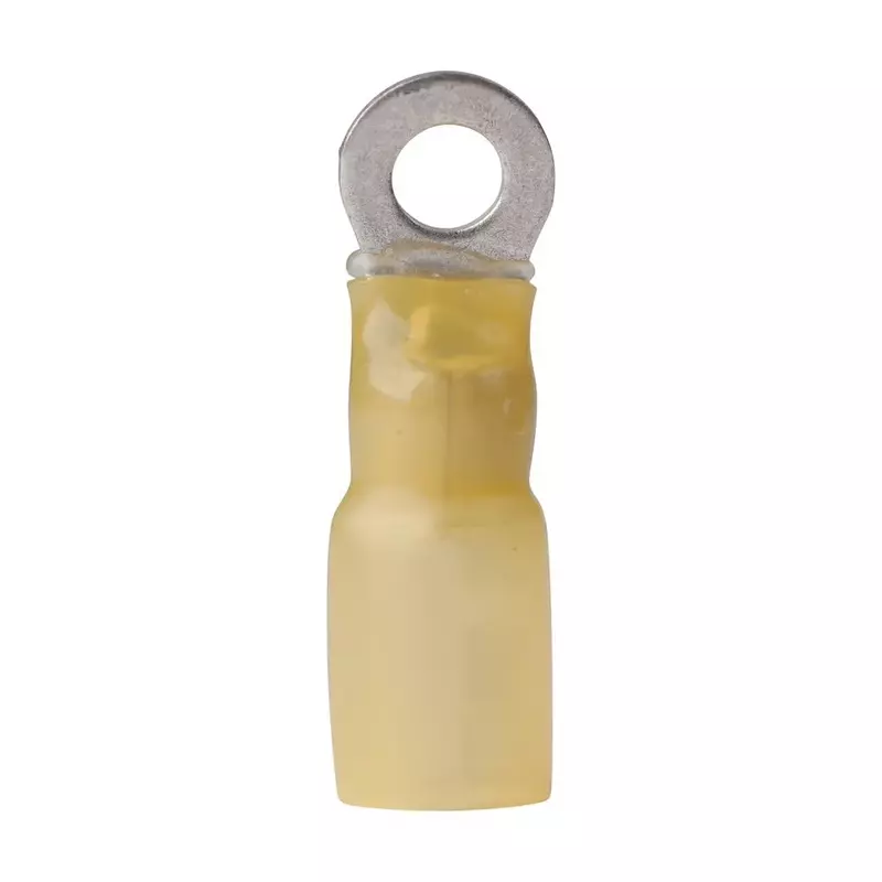 Ancor 312203 Marine Grade Electrical Nylon Insulated Adhesive Lined Heat Shrink Ring Terminals (12 to 10-Gauge, Size 8 Screw