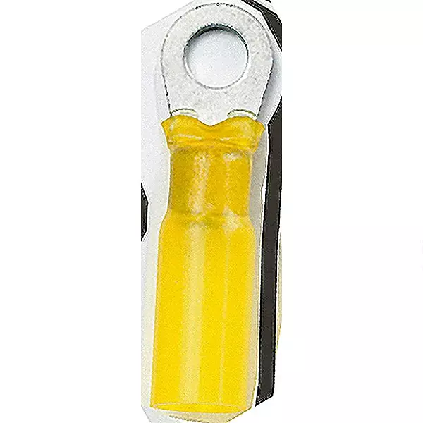 Ancor 312325 Marine Grade Electrical Nylon Insulated Adhesive Lined Heat Shrink Ring Terminals (12 to 10-Gauge