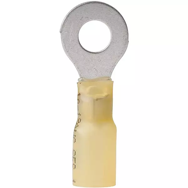 Ancor 312425 Marine Grade Electrical Nylon Insulated Adhesive Lined Heat Shrink Ring Terminals (12 to 10-Gauge