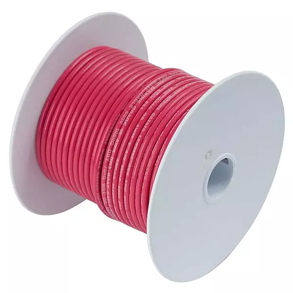 Ancor 113502 Tinned Copper Battery Cable, 4 AWG (19mm2), Red - 25ft