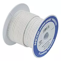 Ancor 112710 Marine Grade Electrical Tinned Copper Battery Cable (6-Gauge, White, 100-Feet)
