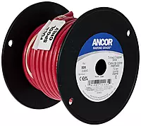 Ancor 112505 Tinned Copper Wire, 6 AWG (13mm2), Red - 50ft
