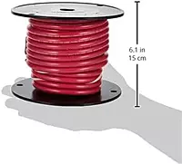 Ancor 112505 Tinned Copper Wire, 6 AWG (13mm2), Red - 50ft