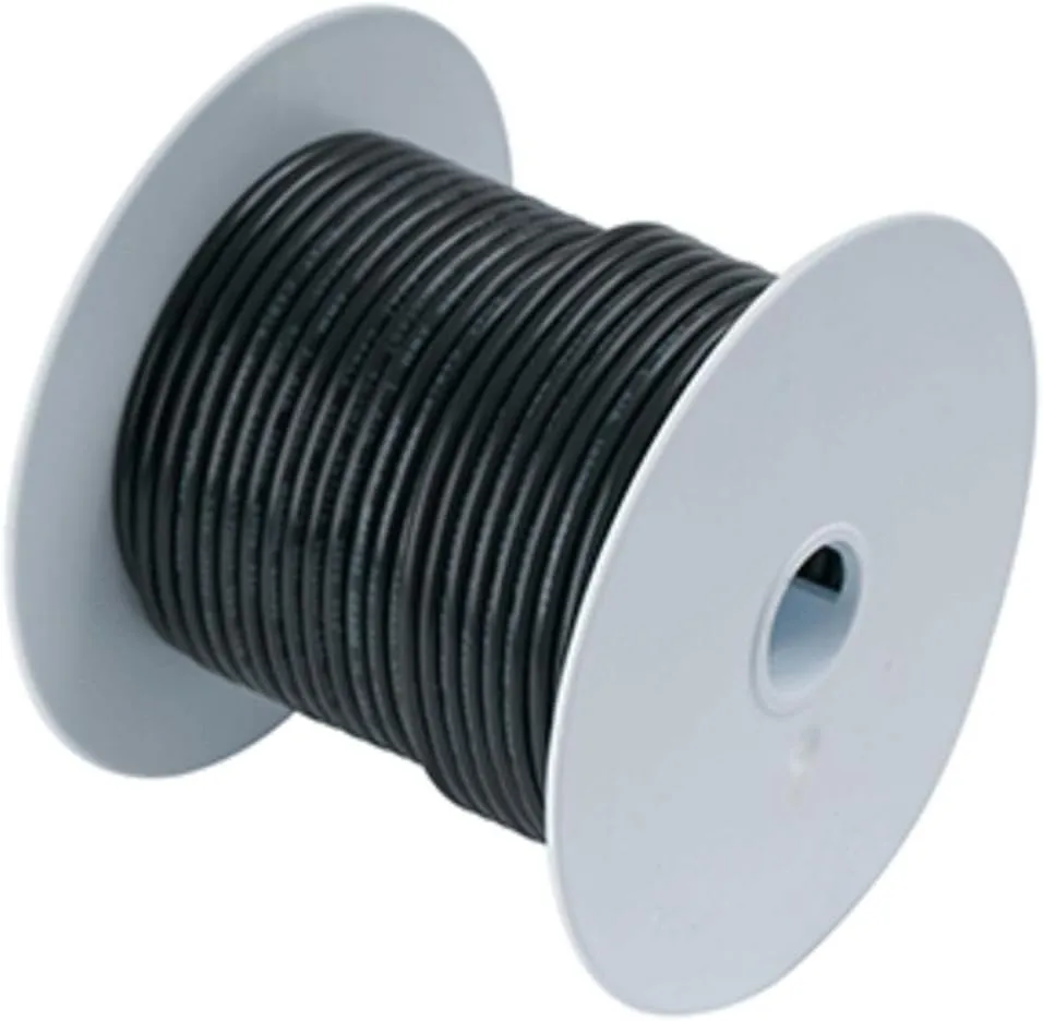 Ancor 111005 Marine Grade Electrical Tinned Copper Battery Cable (8-Gauge, Black, 50-Feet)