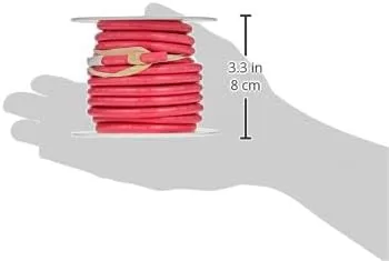 Ancor 111505 Marine Grade Electrical Tinned Copper Battery Cable (8-Gauge, Red, 50-Feet)