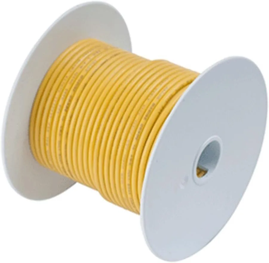 Ancor 111925 Marine Grade Electrical Tinned Copper Battery Cable (8-Gauge, Yellow, 250-Feet)
