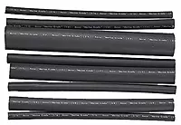 Ancor 301506 Marine Grade Electrical Adhesive Lined Heat Shrink Tubing Kit (3/16 to 3/4-Inch Diameter, 6-Inches Long, Black