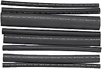 Ancor 301506 Marine Grade Electrical Adhesive Lined Heat Shrink Tubing Kit (3/16 to 3/4-Inch Diameter, 6-Inches Long, Black