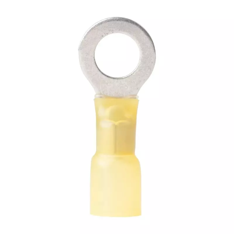 Ancor 312525 Marine Grade Electrical Nylon Insulated Adhesive Lined Heat Shrink Ring Terminals (12 to 10-Gauge