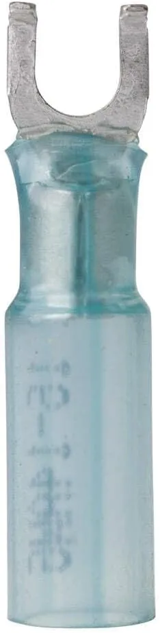 Ancor 314399 Marine Grade Electrical Nylon Insulated Adhesive Lined Heat Shrink Flanged Spade Terminals (16 to 14-Gauge
