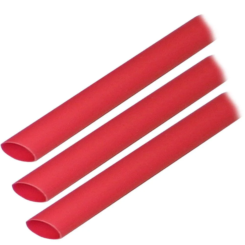 ANCOR MARINE GRADE 302603 Heat Shrink Tubing, 3/16" x 3", Red, 3pc