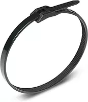 Ancor 199325 Cable Tie, Low Profile, 8", Black, 100pc