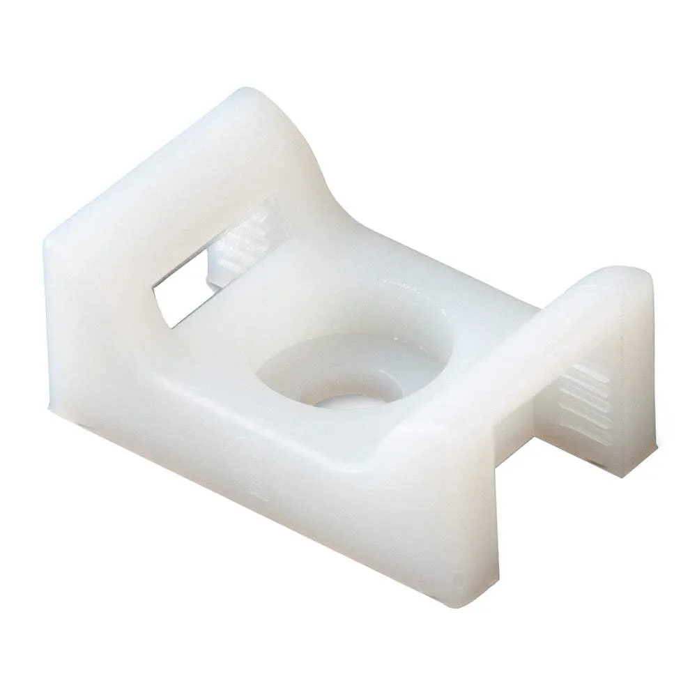 Ancor Marine Grade 199262 Cable Tie Mount, Natural, 10 Screw, 25pc
