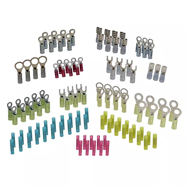 Ancor 220003 Marine Grade Electrical Premium Nylon Insulated Double Crimp Funnel Entry Connector Kit (18 to 10-Gauge