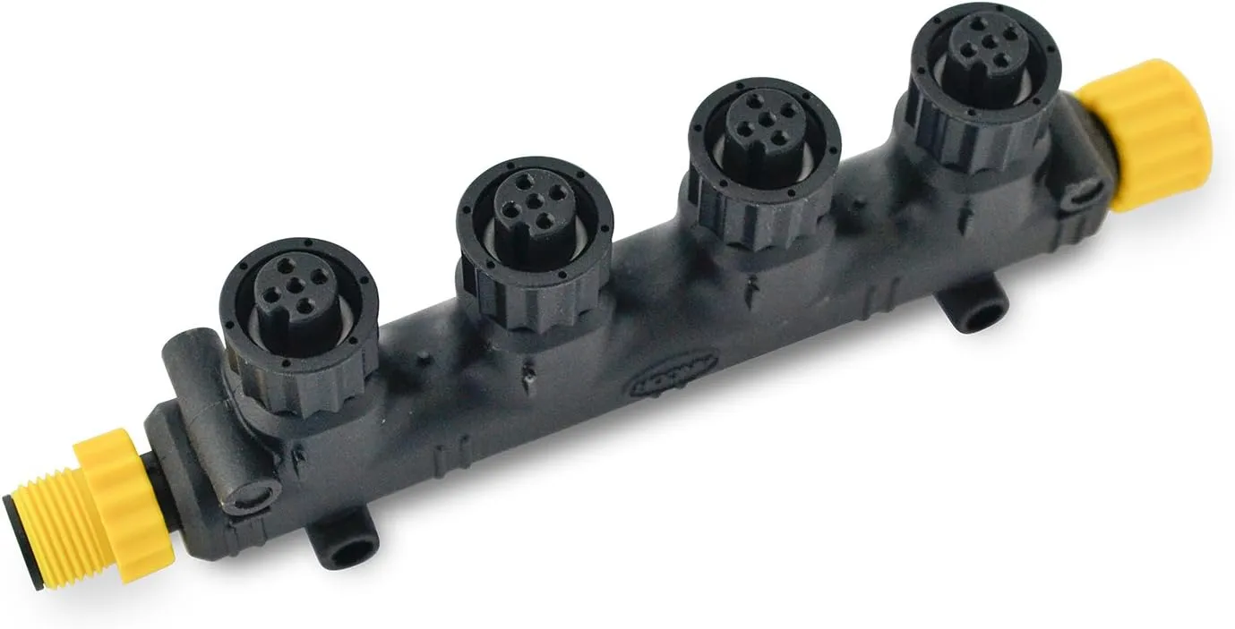 ANCOR MARINE GRADE 270104 Nmea 2000 4 Way Tee Connector, Standard