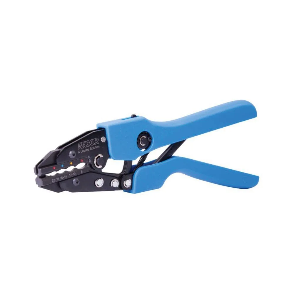 Ancor Single Crimp Ratchet Tool f/22-8 AWG Heatshrink, Vinyl & Nylon Insulated Terminals & Connectors