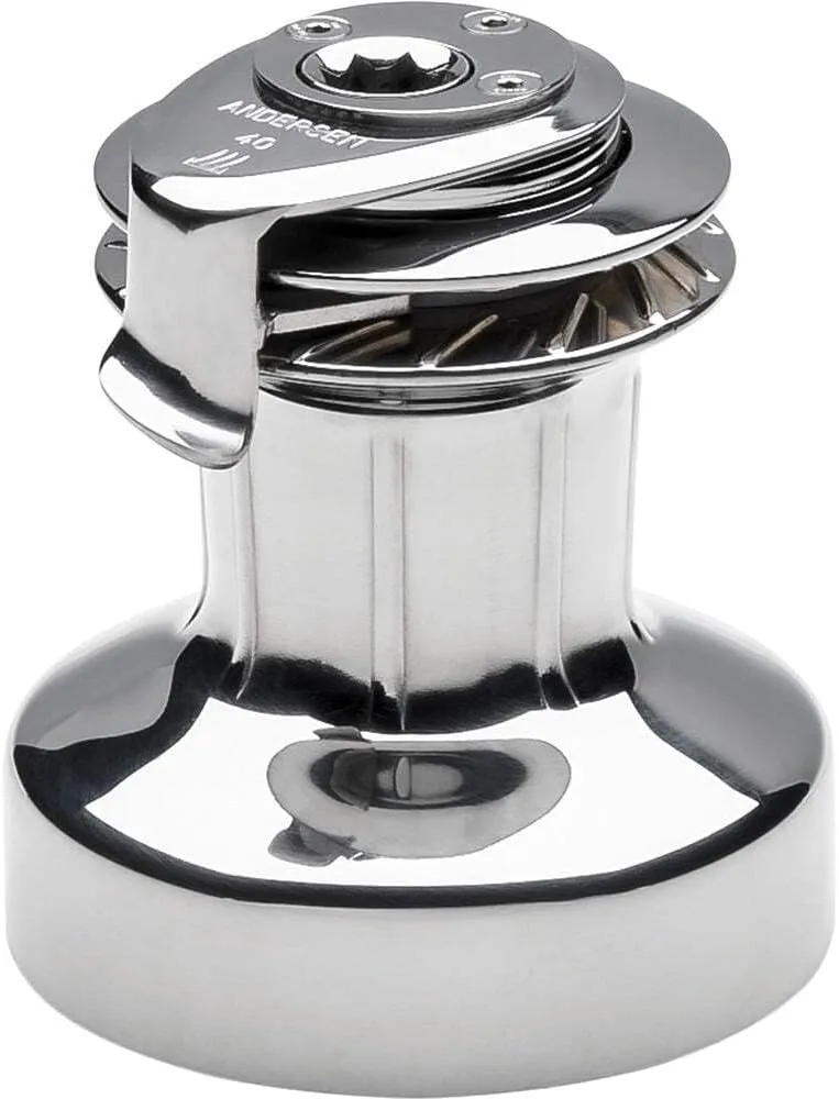 ANDERSEN 40 ST FS - 2-Speed Self-Tailing Manual Winch - Full Stainless Steel