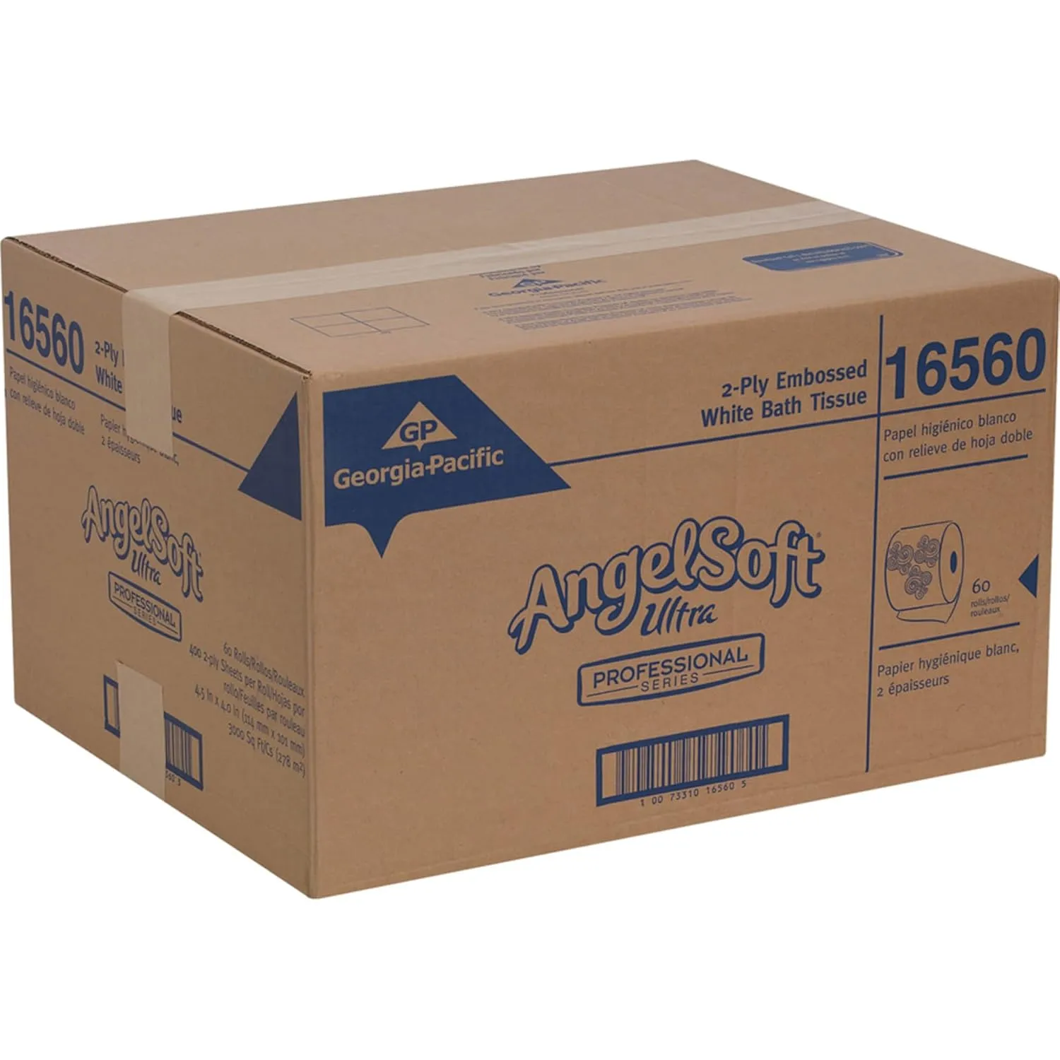 Angel Soft Ultra Professional Series 2-Ply Toilet Paper, 60 Rolls/Case
