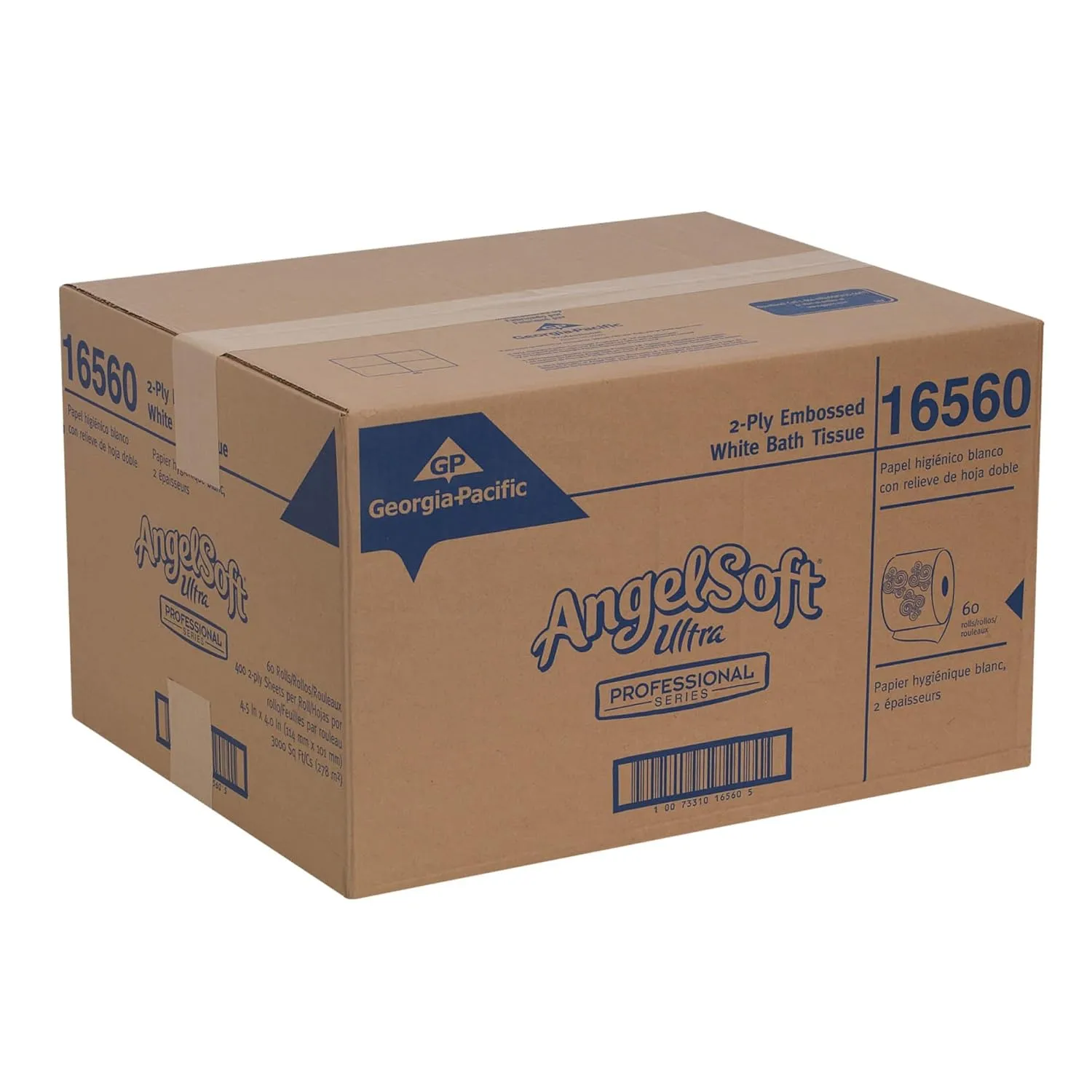 Angel Soft Ultra Professional Series 2-Ply Toilet Paper, 60 Rolls/Case