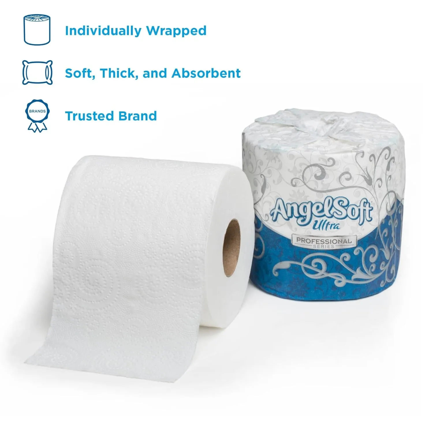 Angel Soft Ultra Professional Series 2-Ply Toilet Paper, 60 Rolls/Case