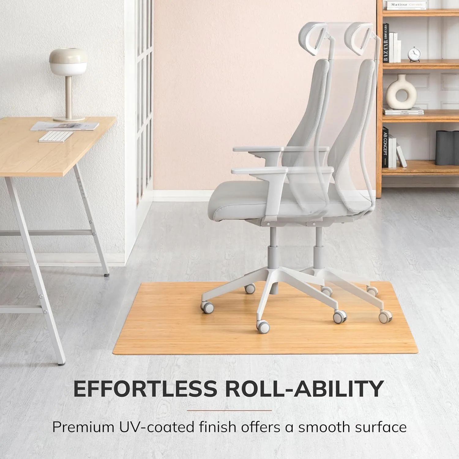 Anji Mountain Office Chairmat Thickest & Sturdy Bamboo Chairmats Highly Premium Quality Anti-Slip Heavy Duty