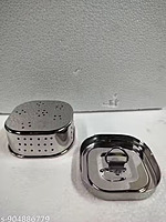 Shine Stainless Square Panner Maker with lid / base - 450 ML