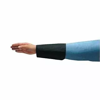 Cut & Puncture-Resistant Sleeve: Size Universal, Nylon, Black, ANSI Cut A3