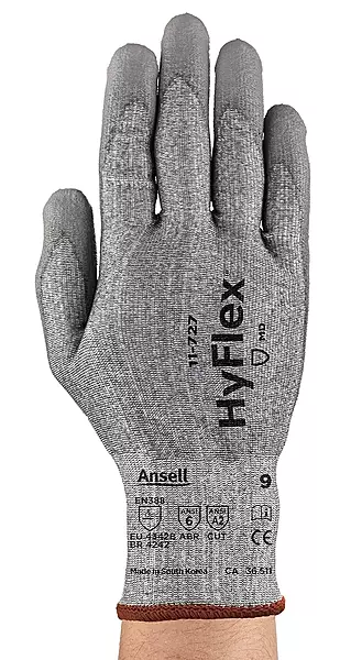 Series 11-727 Puncture-Resistant Gloves: Size X-Large, ANSI Cut N/A, Polyurethane, Series 11-727