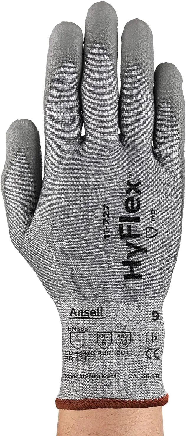Series 11-727 Puncture-Resistant Gloves: Size X-Large, ANSI Cut N/A, Polyurethane, Series 11-727