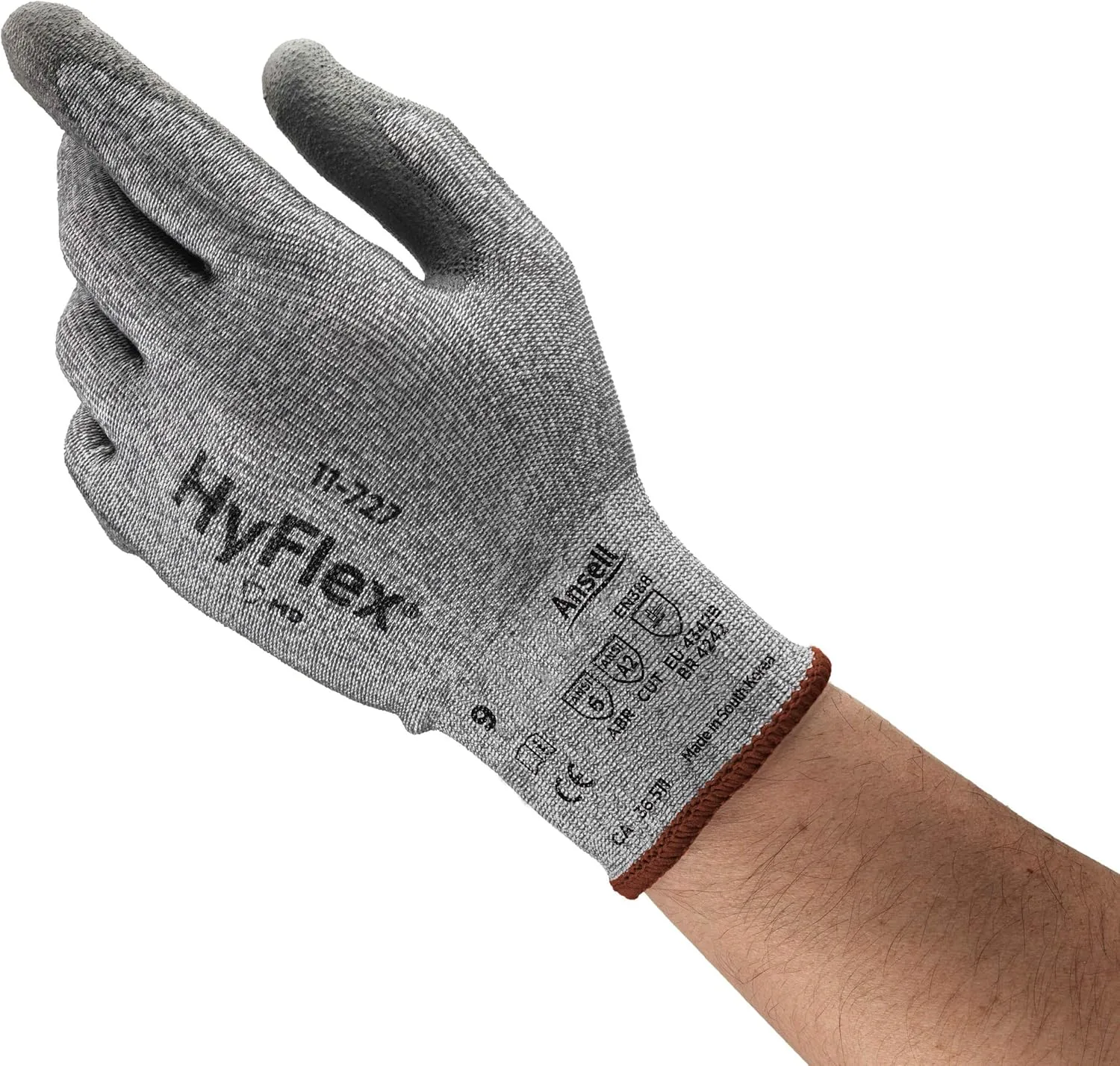 Series 11-727 Puncture-Resistant Gloves: Size X-Large, ANSI Cut N/A, Polyurethane, Series 11-727