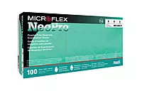 Series Microflex Neopro Disposable Gloves: Size X-Large, 5.1 mil, Uncoated-Coated Neoprene, Medical Grade, Unpowdered